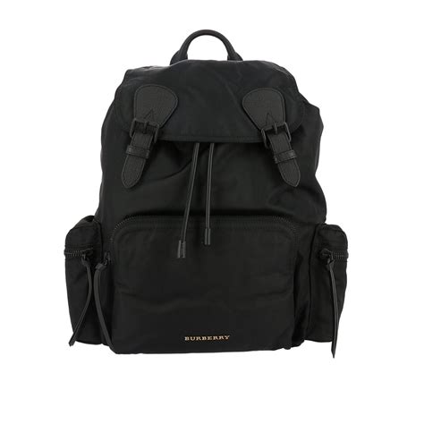 zaini pc pelle burberry|Zaino in nylon (Nero) .